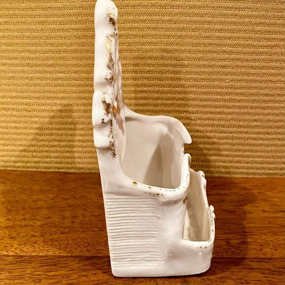 Antique 1920s Victoria Carlsbad Austrian Porcelain Wall Match Strike - Picture 5 of 6